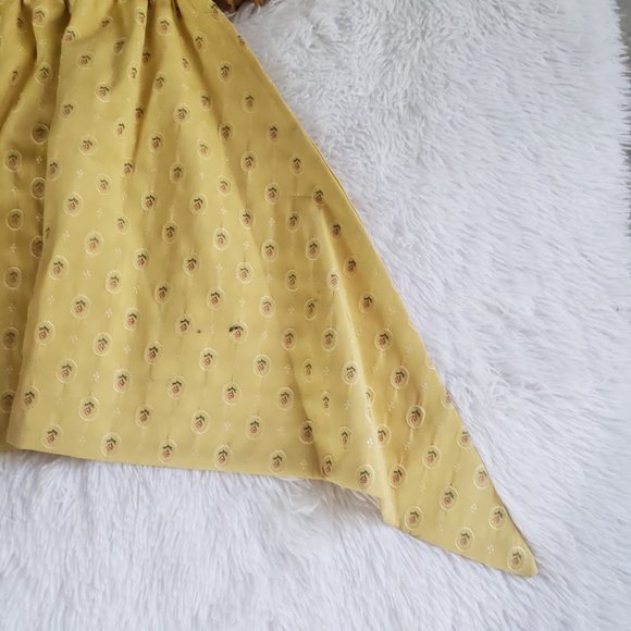 Custom Curtains 2 Valances 68W x 18L Each Wide Pocket Yellow Roses Heavy Duty Co - Picture 4 of 14